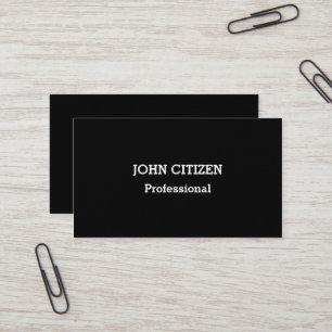 Ultra-Thick Premium Professional Black Business Card
