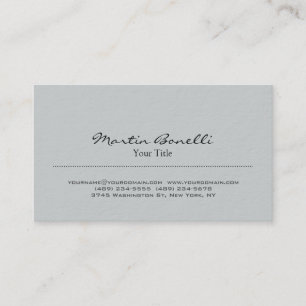 Ultra-Thick Stylish Grey Trendy Business Card