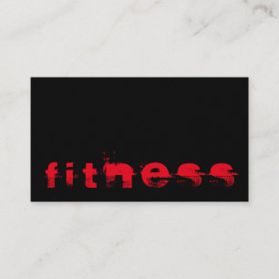 Ultra-Thick Trendy Fitness Sport Business Card