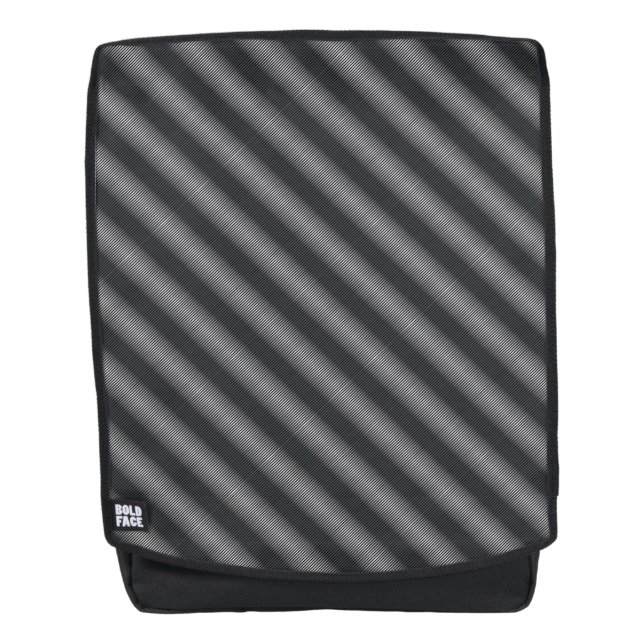 Ultra Thin Black & White Gradation Lines Backpack (Front)