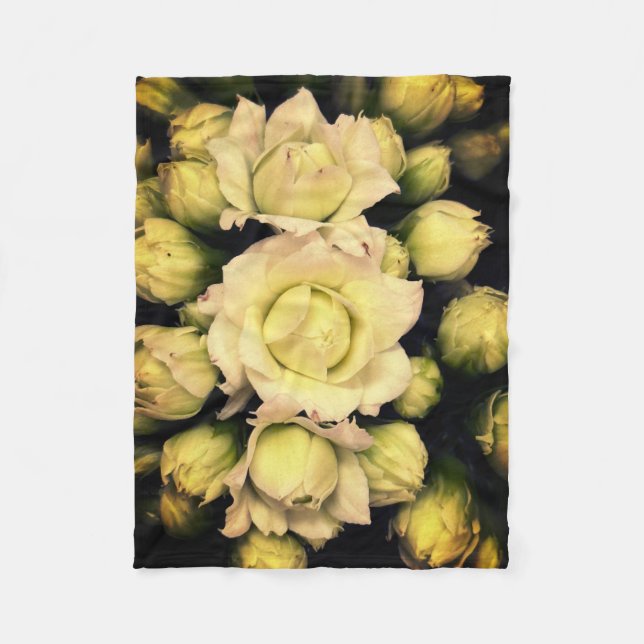 Ultra-Thin dream - Elegant flower design Fleece Blanket (Front)