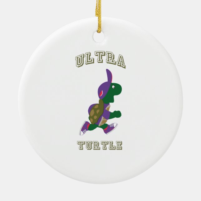 Ultra turtle ceramic tree decoration (Back)
