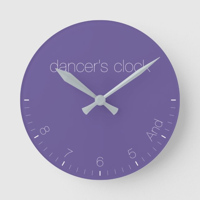 Ultra Violet 2018 pantone Dancer's Clock (Front)