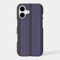 Ultra violet and charcoal five stripe pattern