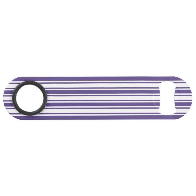 Ultra violet and white candy stripes (Front (Horizontal))