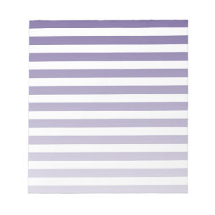 Ultra violet and white candy stripes notepad
