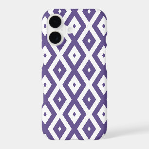 Ultra violet and white diamond pattern