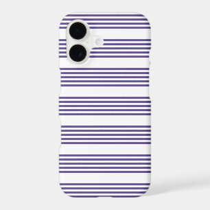 Ultra violet and white five stripe pattern