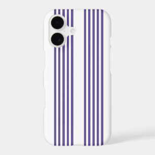 Ultra violet and white five stripe pattern
