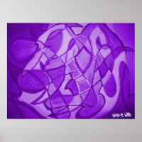 Ultra Violet Contemporary Abstract Art