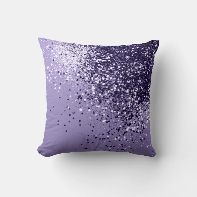 ULTRA VIOLET Glitter Dream #1 Cushion (Front)