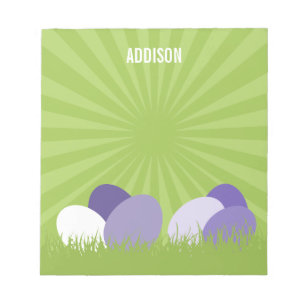 Ultra Violet & Green Easter Notepad