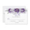Ultra Violet Lavender Grey Watercolor Roses RSVP