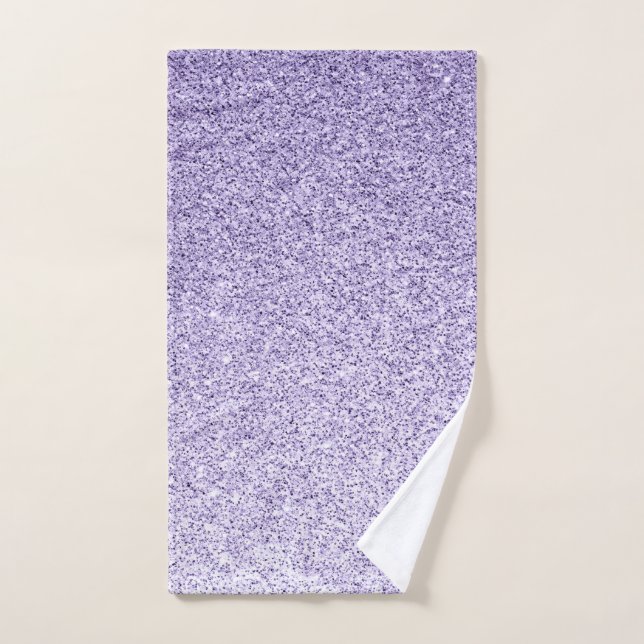 Ultra violet light purple glitter sparkles hand towel (Hand Towel)