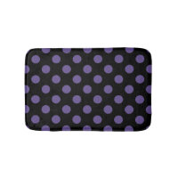 Ultra violet polka dots on black