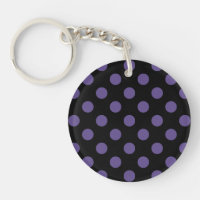 Ultra violet polka dots on black