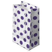 Ultra violet polka dots on white