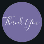 Ultra Violet Purple 2018 Colour Chic Glam Favour Classic Round Sticker<br><div class="desc">Matching items available.</div>