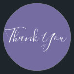 Ultra Violet Purple 2018 Colour Chic Glam Favour Classic Round Sticker<br><div class="desc">Matching items available.</div>