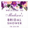 Ultra Violet Purple Floral Bridal Shower