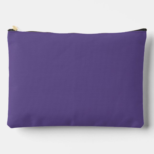 Ultra Violet Purple Solid Colour Accessory Pouch (Front)