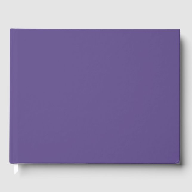 Ultra Violet Purple Solid Colour Guest Book (Front)