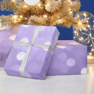 Ultra violet purple sparkly bokeh Abstract Wrapping Paper