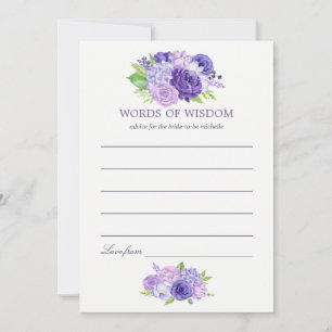 Ultra Violet Watercolor Floral Bridal Mum Advice
