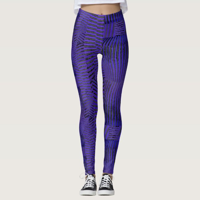 Ultra Violet Wavelengths Leggings (Front)