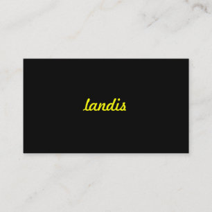 Ultra Yellow Simple Business Card