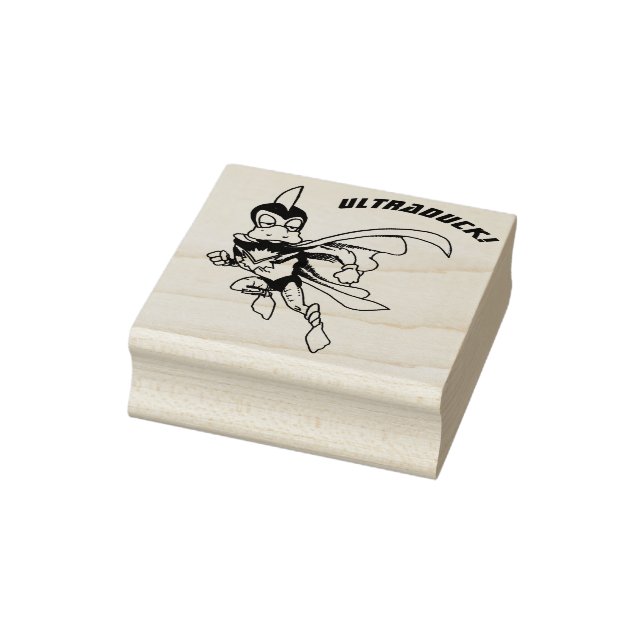 ULTRADUCK! Duck Super Hero Rubber Stamp (Stamp)