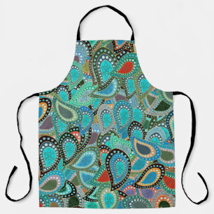 Ultrafashionable fabric: abstract seamless motif. apron