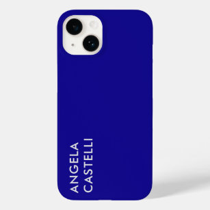 Ultramarine Blue Trendy Modern Minimalist Plain Case-Mate iPhone 14 Case