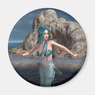 Ultramarine Mermaid Magnet