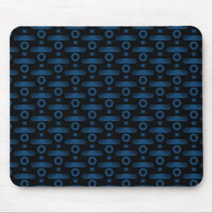 Ultramodern Abstract Mousepad, Royal Blue Mouse Pad
