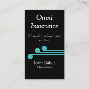 Ultramodern Professional Business Card, Turquoise Card