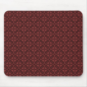 Ultramodern Retro Mousepad, Brick Red Mouse Pad