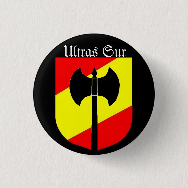 ULTRAS SUR 3 CM ROUND BADGE (Front)