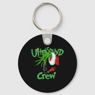 Ultrasound Crew Sonographer Merry Christmas Xmas P Key Ring