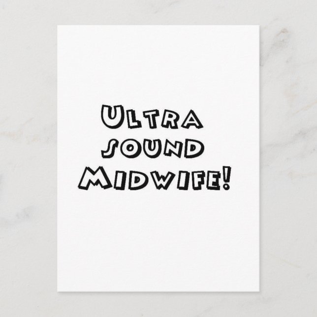ultrasound midwife postcard (Front)