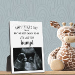 Ultrasound Photo Black and White Best Daddy to Be Plaque<br><div class="desc">Ultrasound photo plaque for the best daddy to be on Father's Day (or any other occasion!). The photo template is set up for you to add you own sonogram picture and you can also edit all of the wording. The design has a black and white colour palette and is lettered...</div>