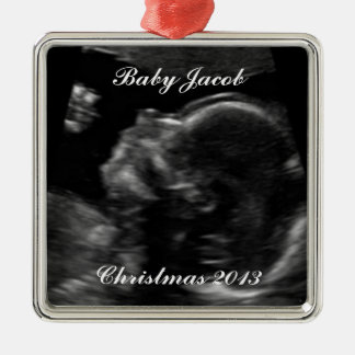 Ultrasound Photo Template Metal Tree Decoration