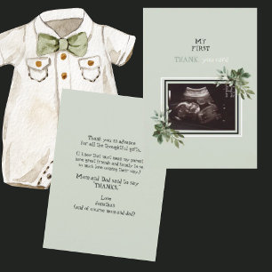 Ultrasound Photo Thank You Baby Point of View II Card