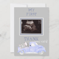Ultrasound Photo Truck Thanks Baby Point of View