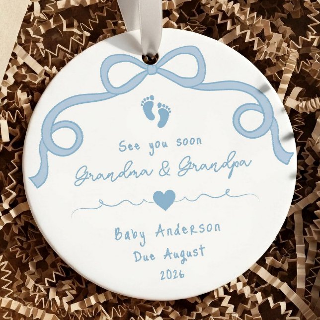 Ultrasound Pregnancy Announcement Christmas  Ceramic Tree Decoration (Creator Uploaded)