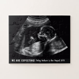 Ultrasound Pregnancy Announcement Personalised Jigsaw Puzzle