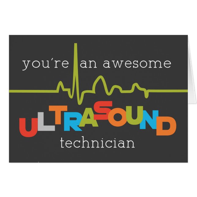 Ultrasound Technician Appreciation Day Awesome (Front Horizontal)