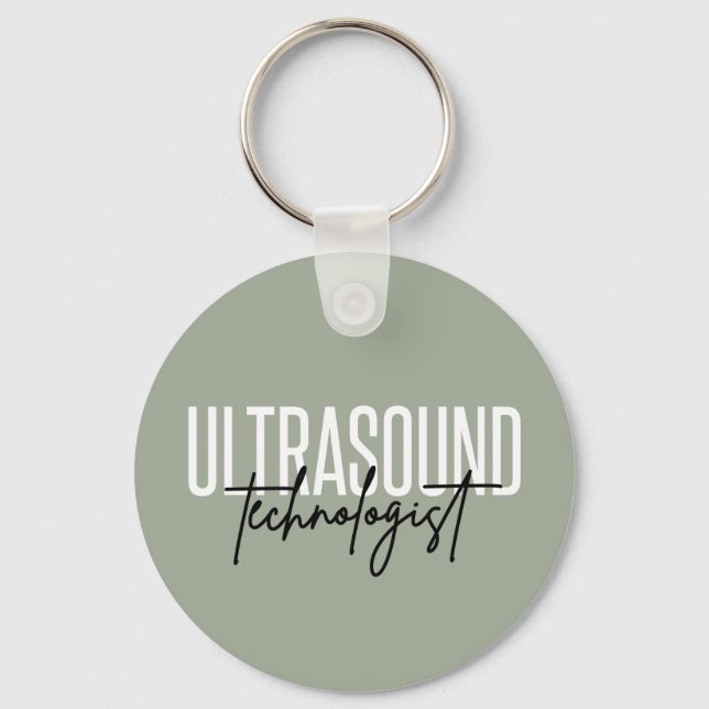 Ultrasound Technologist | Ultrasound Tech Gifts Key Ring (Front)
