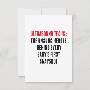 Ultrasound techs: The unsung heroes behind every Thank You Card