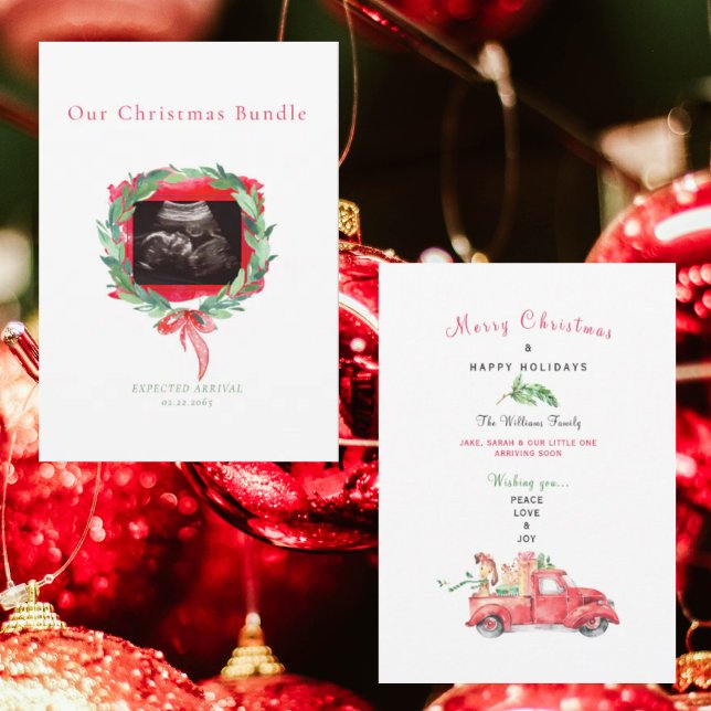 Ultrasound Watercolor Truck Christmas Boy (Creator Uploaded)